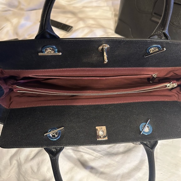 Chanel large tote bag black with silver hardware - Picture 4 of 5